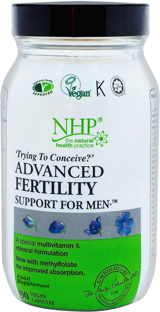 Natural Health Practice Advanced Fertility Support for Men (90 Capsules) Multivitamin & Mineral for Men Wanting to Conceive…