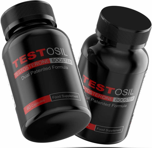 TESTOSIL - the Best Natural Testosterone Supplement - Powerful Legal Bodybuilding Supplement - Advanced Performance and Recovery Agent - 120 Capsules / 2 Bottles