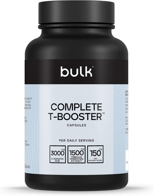 Bulk Complete T-Booster Capsules, Pack of 180, 30 Servings, Packaging May Vary