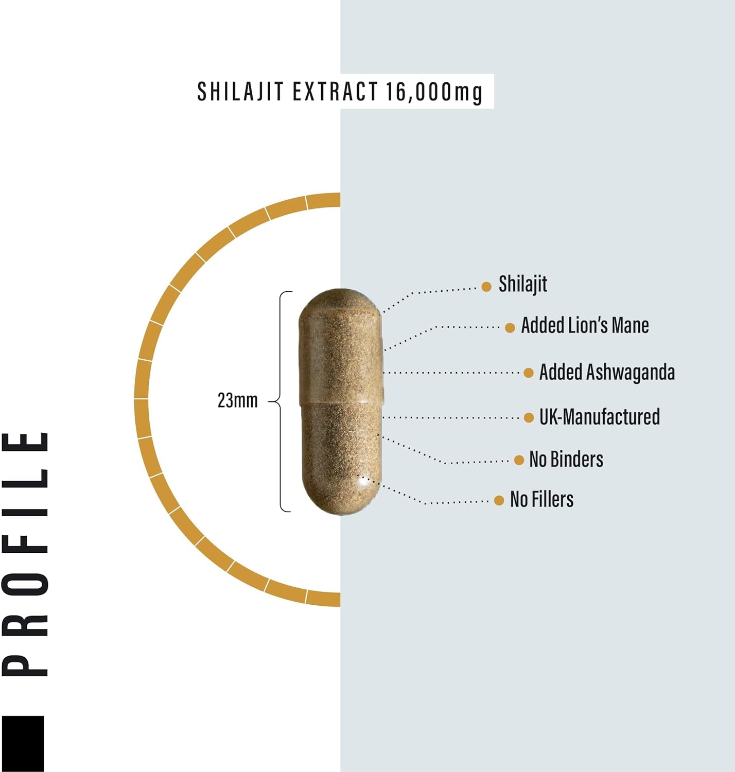 Shilajit Capsules 16,000Mg -120 Days Supply - 60% Fulvic Acid - Added Ashwagandha, Lions Mane, Turmeric and Black Pepper - High Strength Himilayan Shalajit Resin