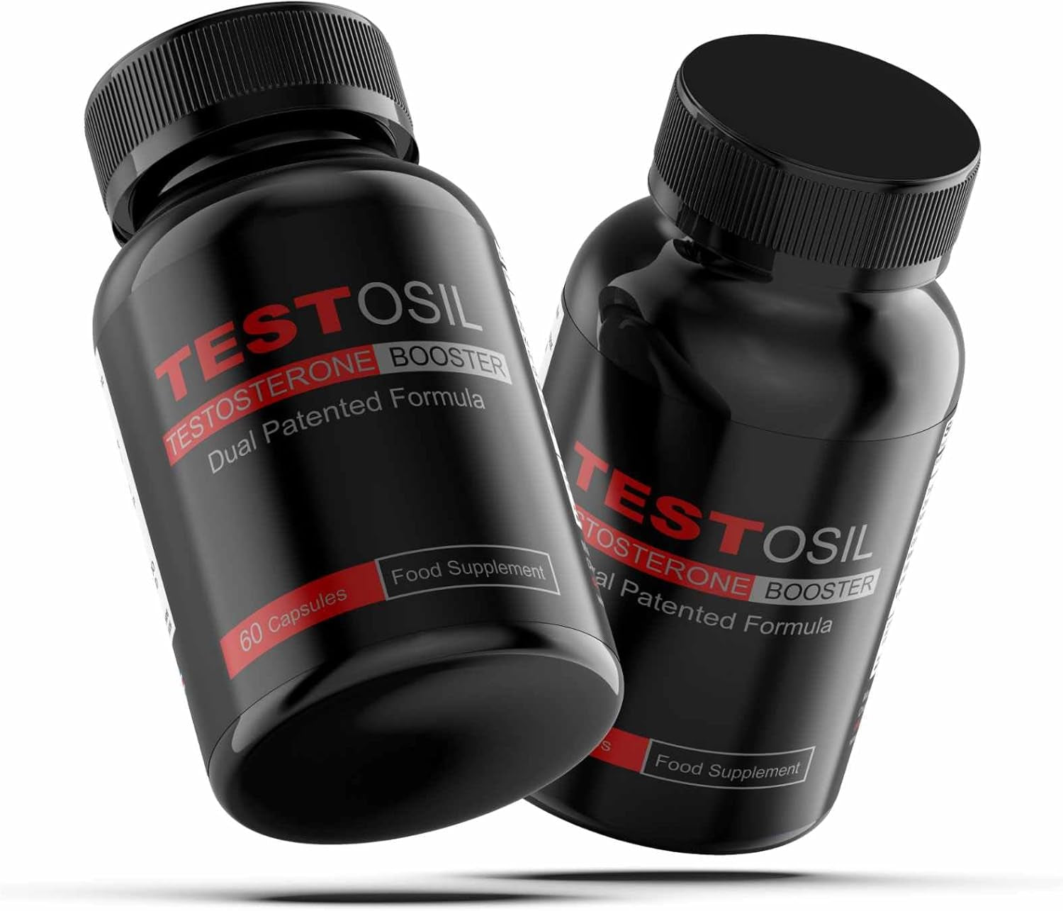 TESTOSIL - the Best Natural Testosterone Supplement - Powerful Legal Bodybuilding Supplement - Advanced Performance and Recovery Agent - 120 Capsules / 2 Bottles