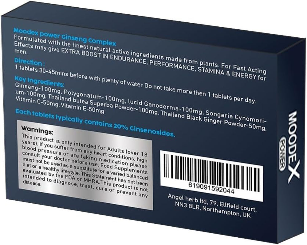 New! Super Extra-Strong  Power® - Ginseng and Herbal Food Supplement for Men. the Most Effective Natural, Powerful and Fast Acting Food Supplement for Men! - (Pack of 10 Tablets)