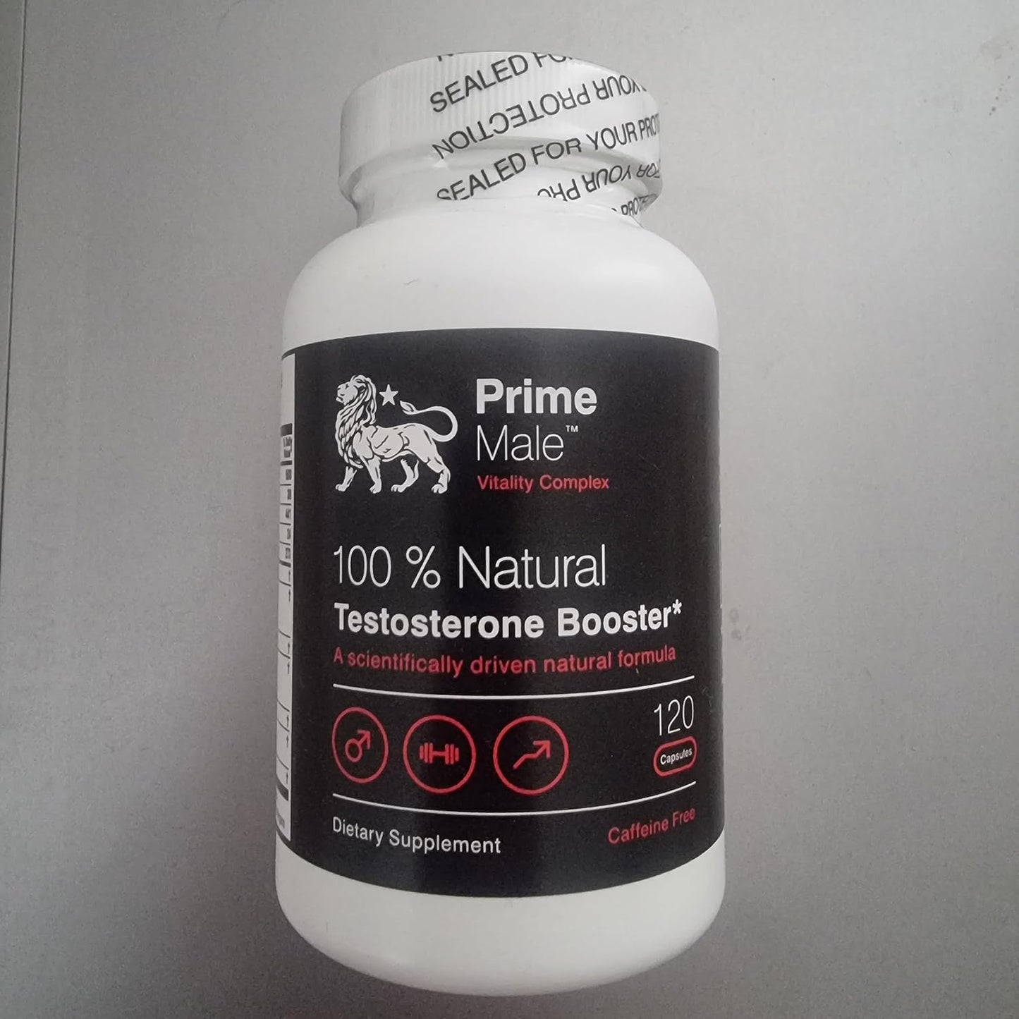 Prime Male - Natural Testosterone Booster Supplement for Men - Expertly Formulated with Zinc and D-Aspartic Acid