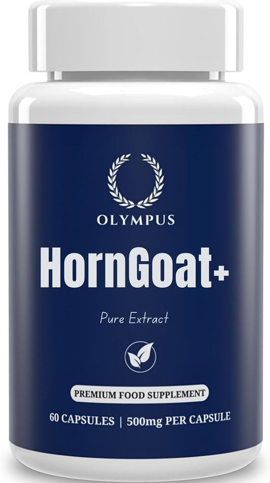 Double Strength Horngoat+ Extract 20% | 1000Mg Serving Fast Absorption | One Pure Ingredient | for Male Performance, Strength, Energy, Natural