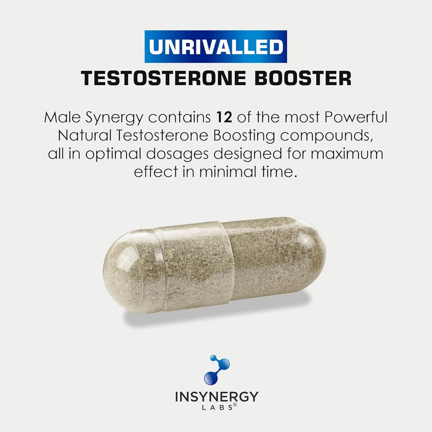 Ultra Premium Testosterone Booster for Men | Male Synergy | the Uk’S No1 Testosterone Supplements for Men | Test Boost Energy Muscle Growth Libido | 90 Vegan Capsules Zinc Magnesium