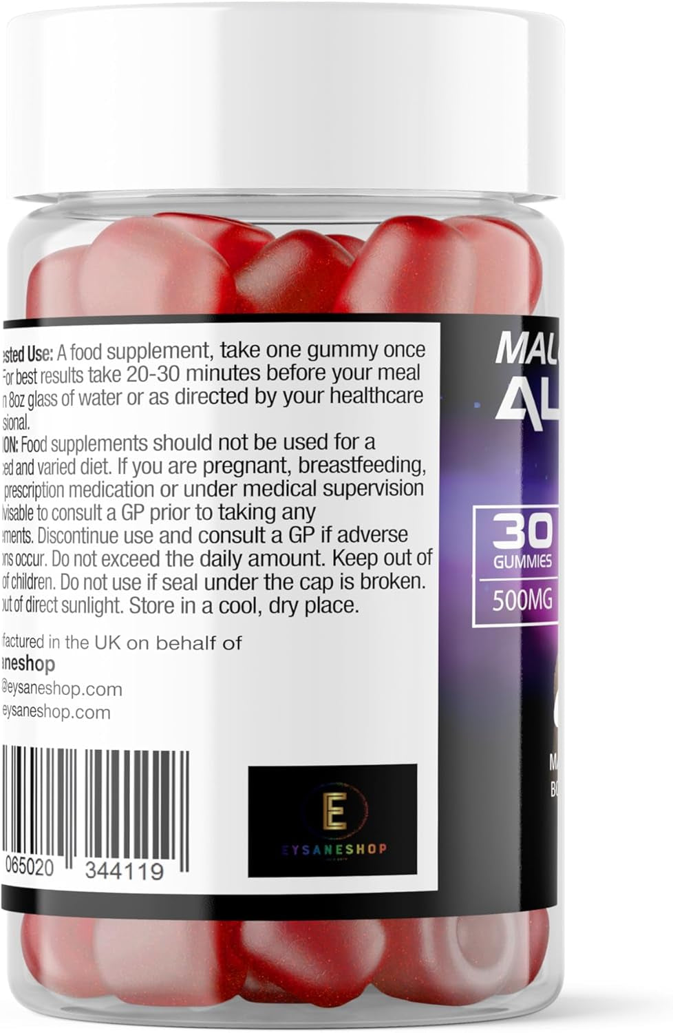 Alpha Man Male Enhancement Gummies Suitable for Vegans 30 Gummies