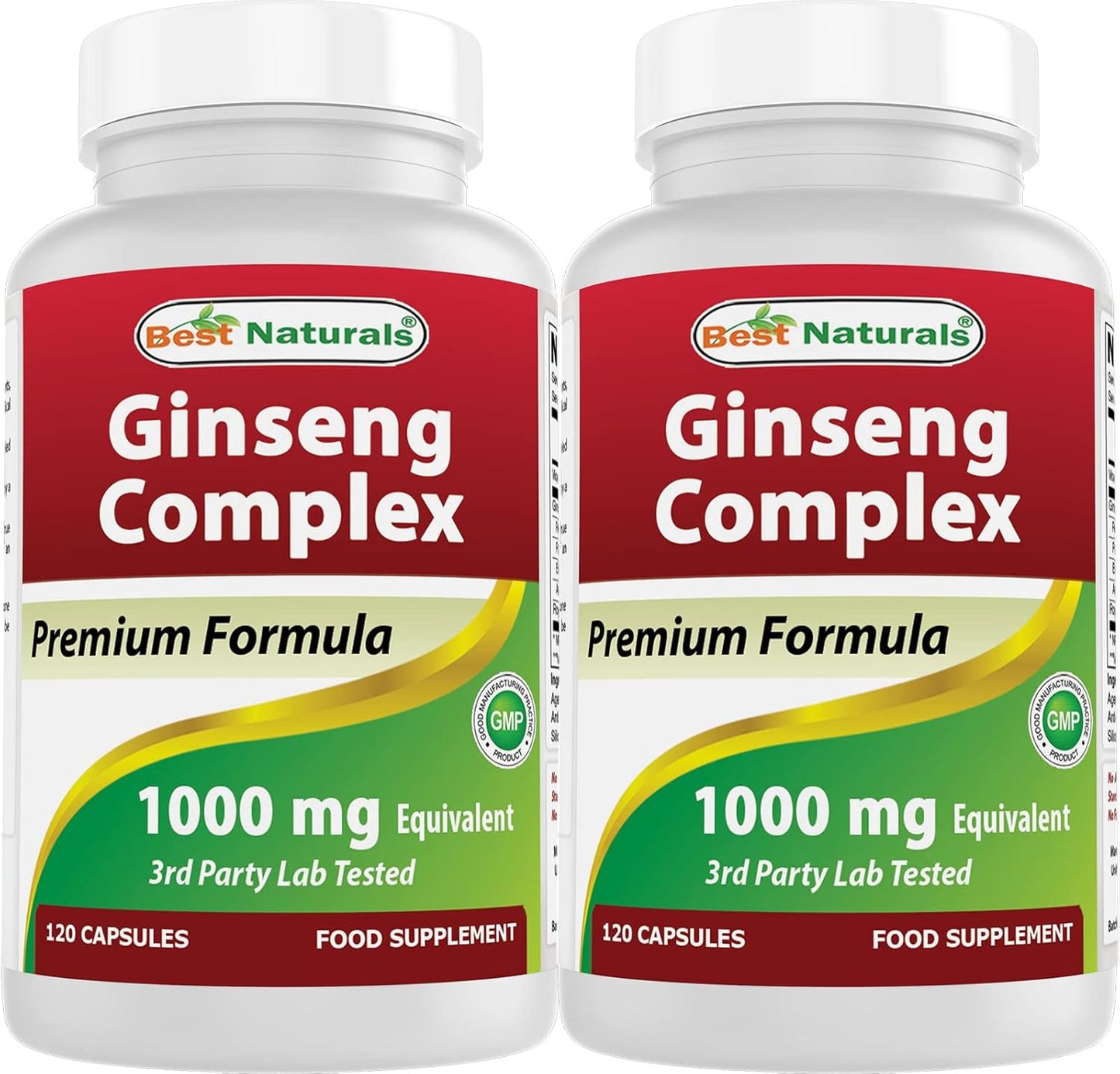 Best Naturals Ginseng Complex 1000 Mg 120 Capsules (120 Count (Pack of 2))