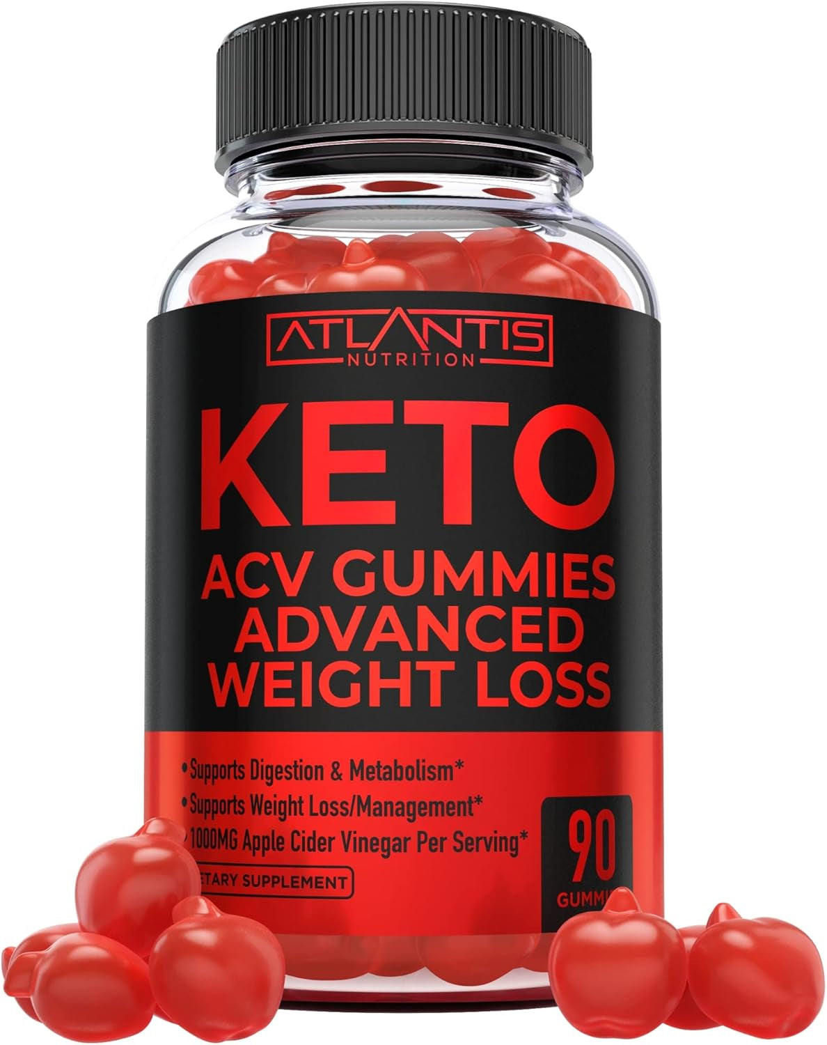 Testosterone Booster 60 Gummies + Keto Apple Cider Vinegar 90 Gummies