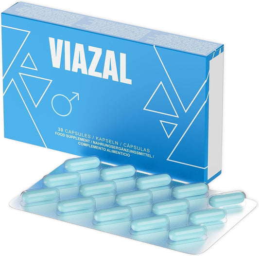 Viazal - Genuine Viazal Pills - Ginkgo, Maca, D-Aspartic Acid, Ginseng - Zinc Booster (30 Count (Pack of 1))