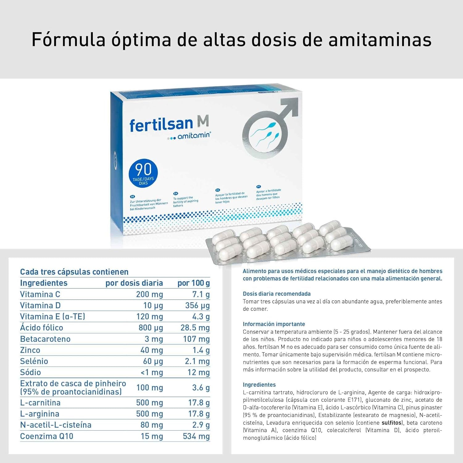 Amitamin Fertilsan M (Caps) 90 Days