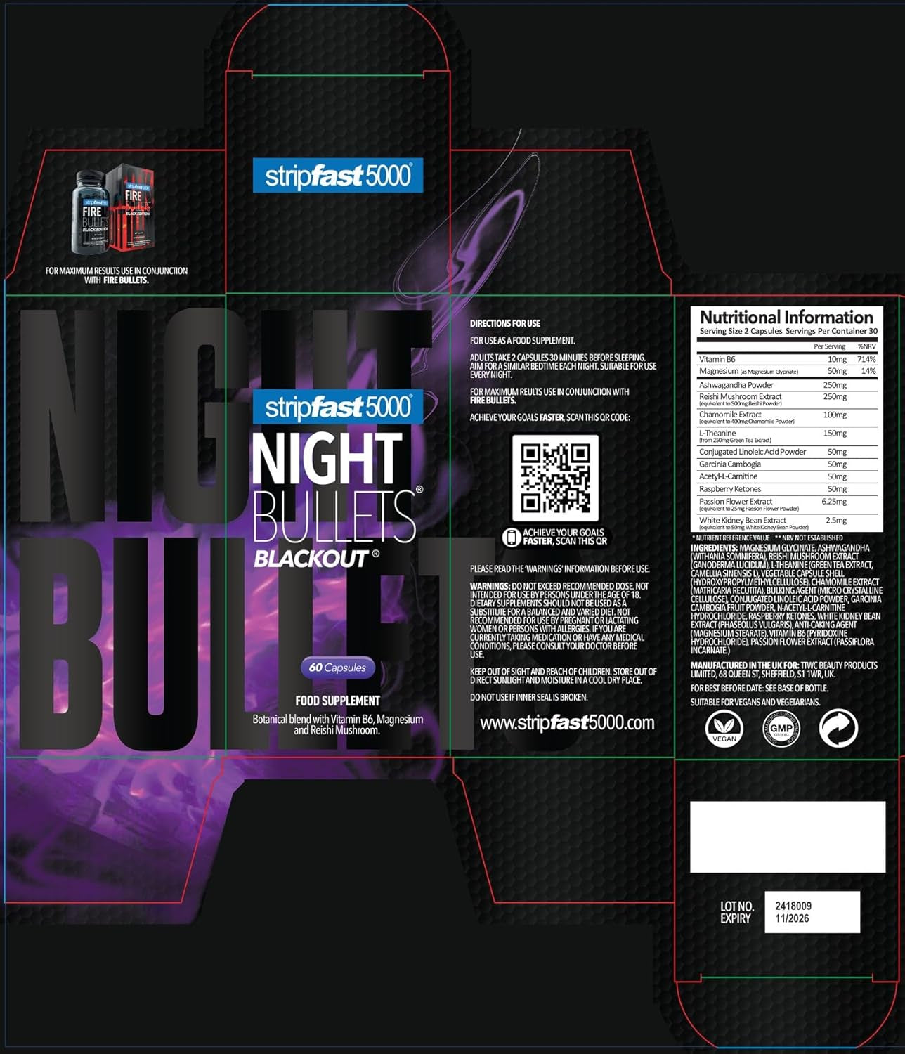 Night Bullets Capsules for Women and Men