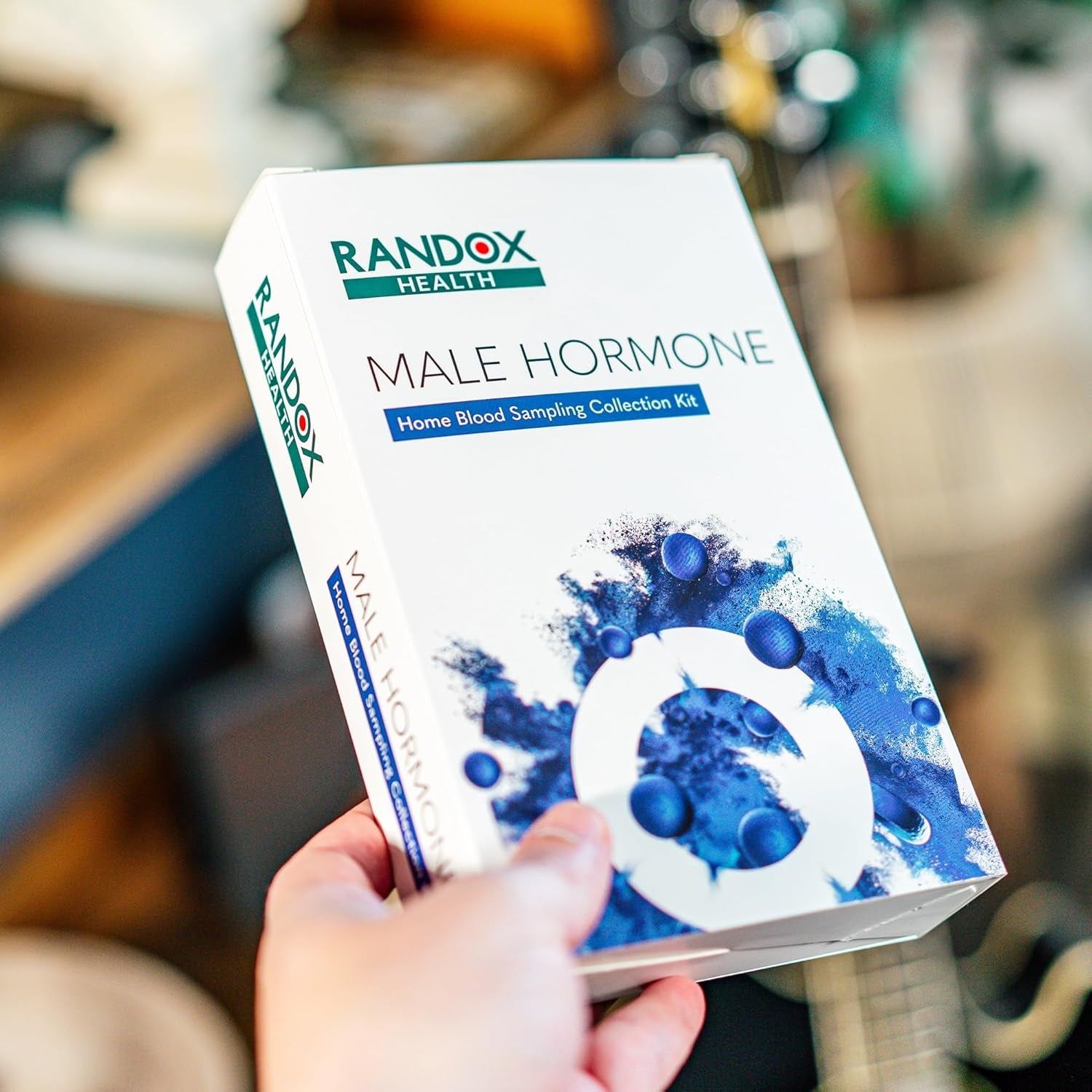 Male Hormone Test | Randox Health | Testosterone Test | Hormone Testing Kit for Men | Testosterone, SHBG, Oestradiol, Prolactin | Personalised Report Included | Health Results in 2-3 Days