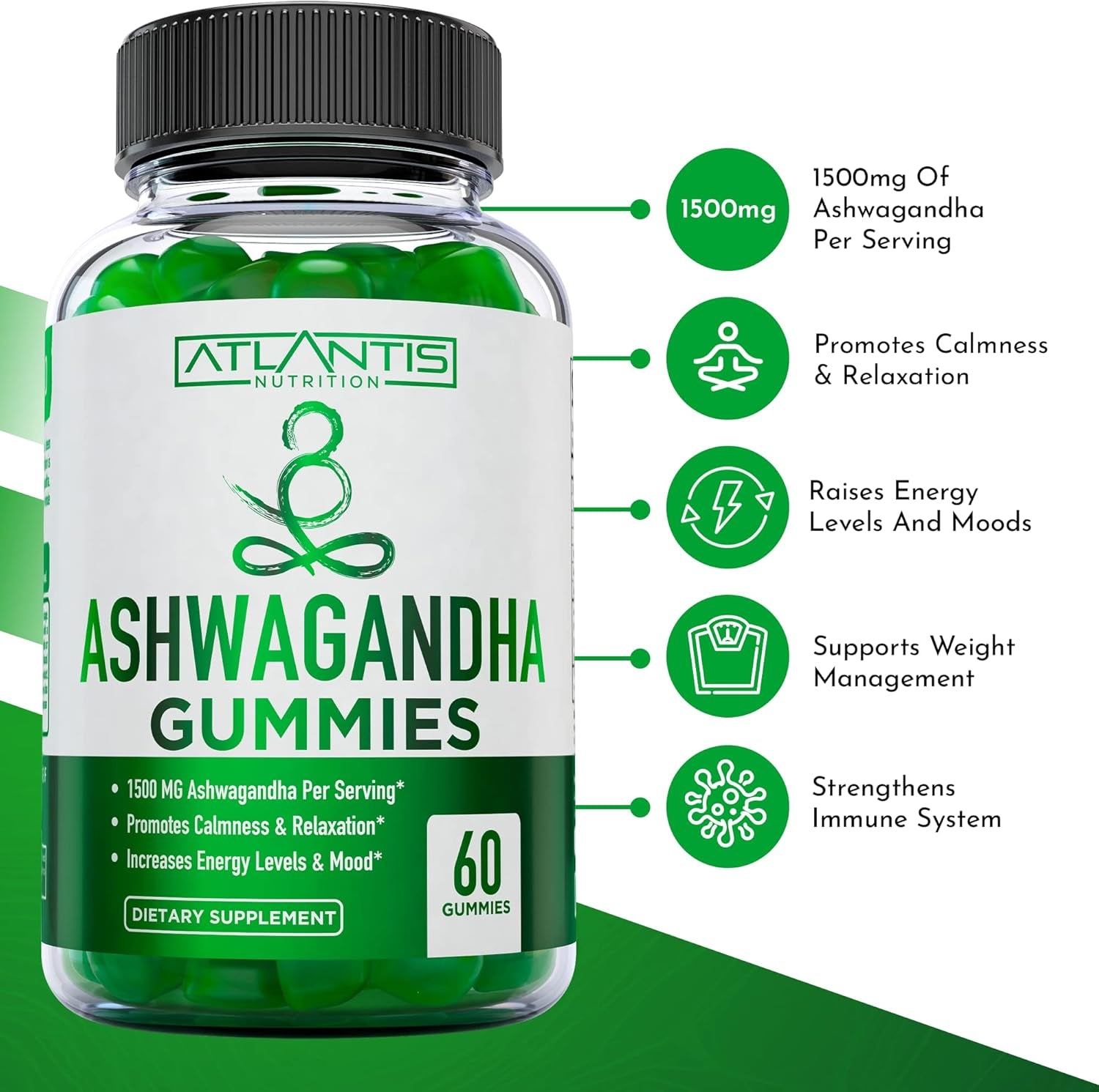 Testosterone Booster 60 Gummies + Ashwagandha 60 Gummies