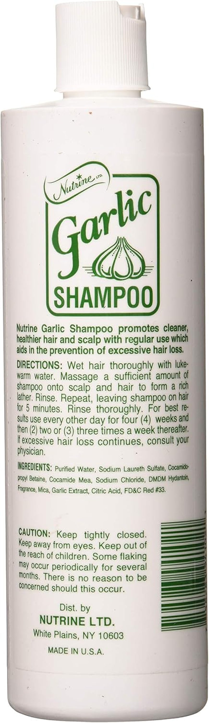 Nutrine Garlic Shampoo 450 Ml (16 Oz) Unscented