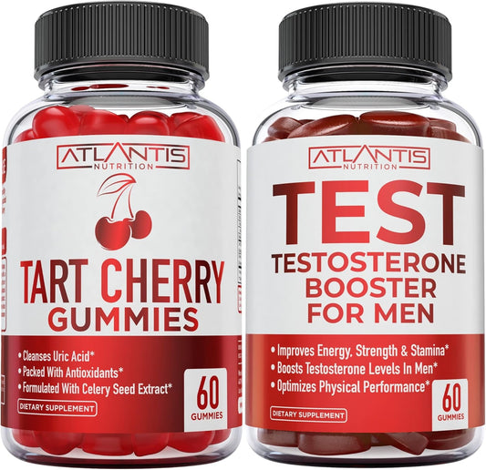 Tart Cherry 60 Gummies + Testosterone Booster 60 Gummies