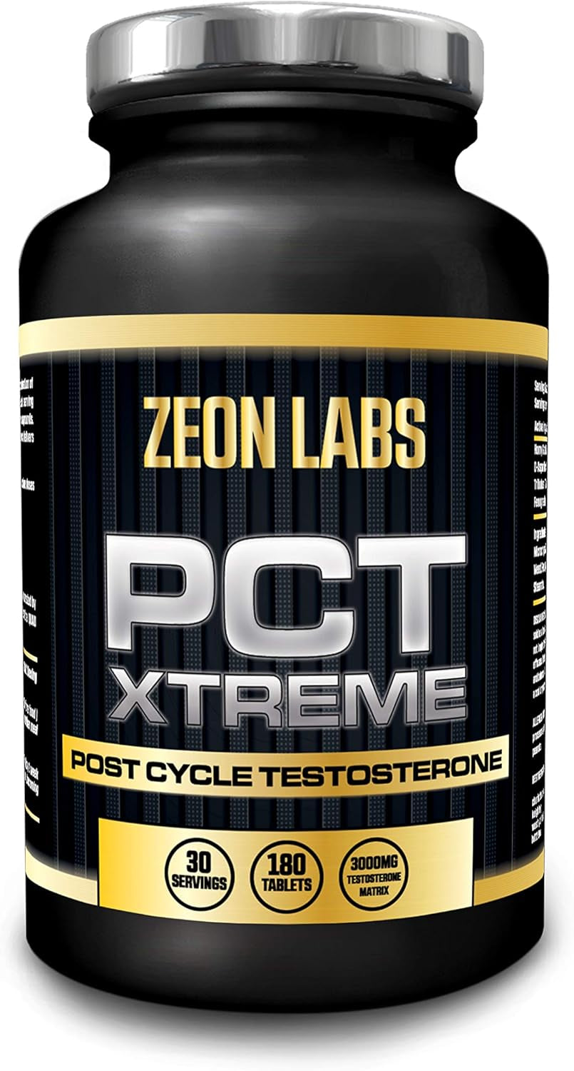 PCT Xtreme - 120 Capsules |Post Cycle Support Supplement Which Contributes to Normal Testosterone Levels | Exclusively Made in the UK