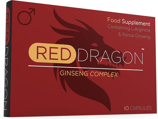 Ultra Strength Red Dragon Ginseng Complex - 500MG - Premium Enhanced Energy, Stamina & Endurance, 100% Safe & Natural - Fast Acting, Lasting Performance & Results