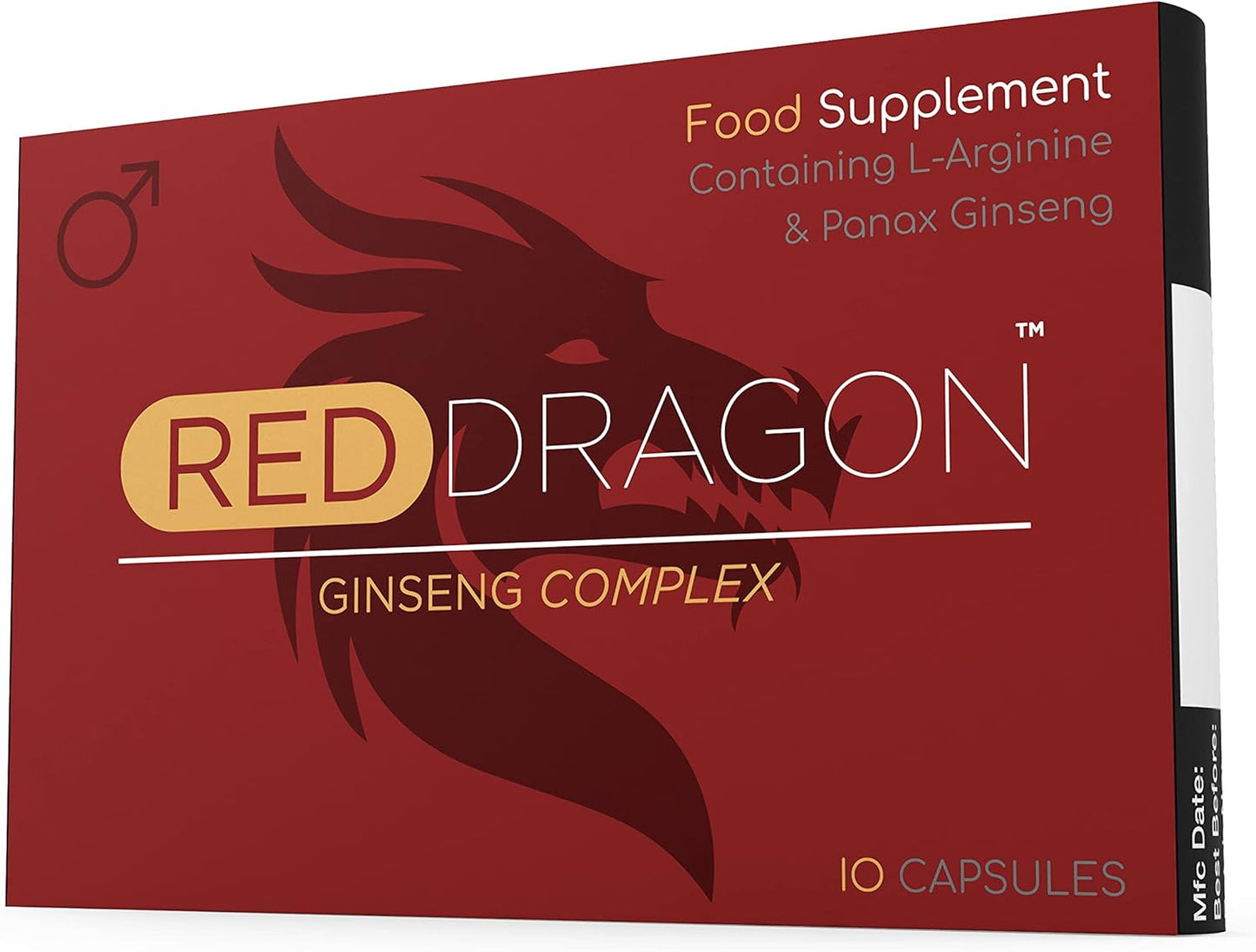 Ultra Strength Red Dragon Ginseng Complex - 500MG - Premium Enhanced Energy, Stamina & Endurance, 100% Safe & Natural - Fast Acting, Lasting Performance & Results