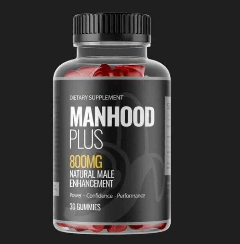 Man Hood - Male Enhancement Gummies - Natural Ingredients - Support for Men - 2 Monthly Supply / 60 Gummies - Fitness Hero Supplements