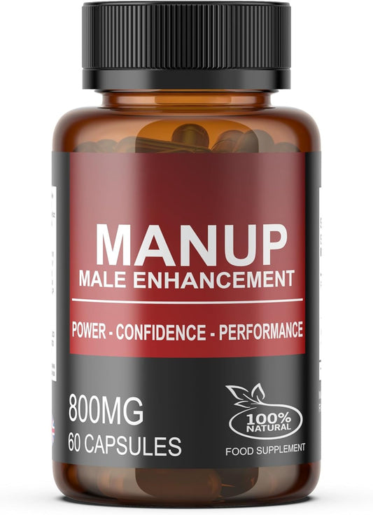 MANUP - Male Enhancement Support - 60 Capsules - Improved Enhancement Formula - Fitness Hero Supplements