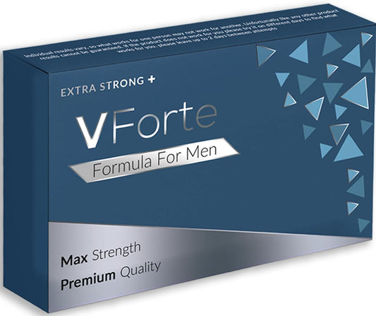 Vforte Blue High Strength Power Pills for Men UK, Immediate Effect, Strength, Stamina & Prolong Performance Male Enhancing Tablet for Lasting Firmness, Stronger Harder Longer (6 Capsule)