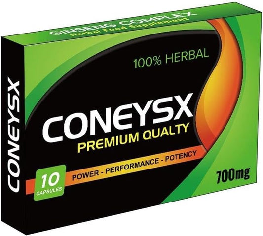 CONEYSX | 10 Capsules | Ginseng | Stronger | Power & Performance | Immediate Effect