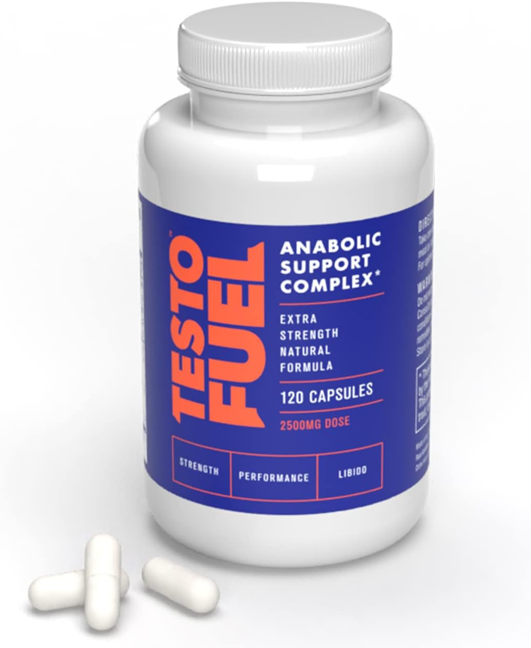 Testofuel 120 T-Booster Pills - Test Booster for Men - 100% Natural Ingredients - Contributes to Normal Testosterone Levels & Muscle - Vitamin, Fenugreek & Magnesium Booster - UK Made Pro Supplement