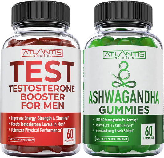 Testosterone Booster 60 Gummies + Ashwagandha 60 Gummies