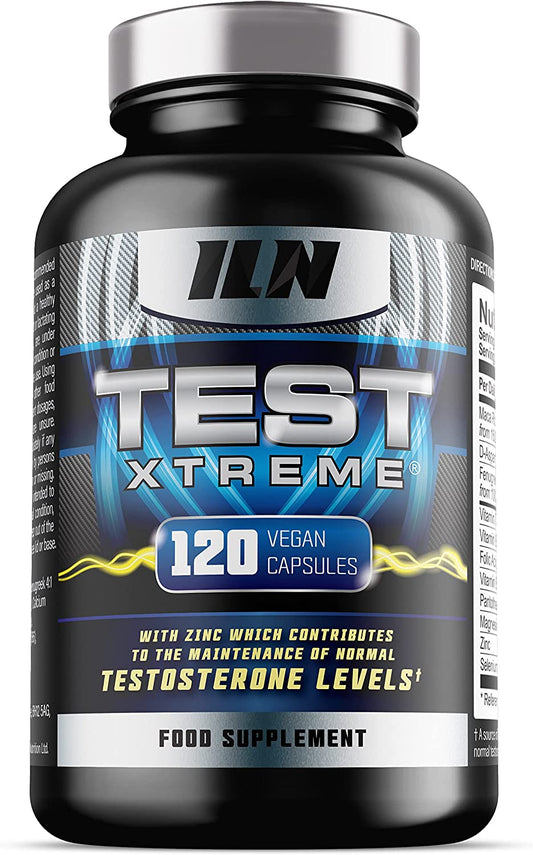 Test Xtreme - Testosterone Supplements for Men with Zinc for Normal Testosterone Levels - Natural and Safe - Zinc and Magnesium Booster (120 Vegan Capsules)