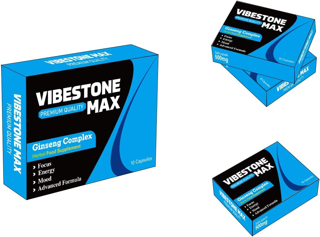 Ultra Strong VIBESTONE MAX™.10 X 500Mg Pills - Herbal Supplement, Performance Enhancing Supplements for Energy, Stamina and Endurance.