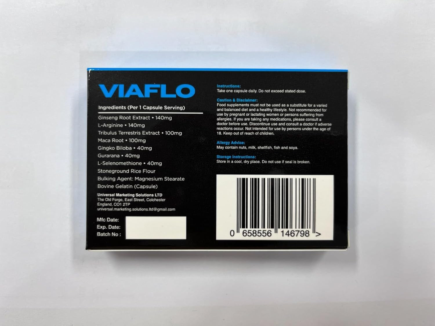 VIAFLO Blue | High Dose 900Mg Supplement, Fact Acting, Long Lasting, Exclusively for Men, Boost Stamina, Energy & Performance with Maximum Strength (10 Count)