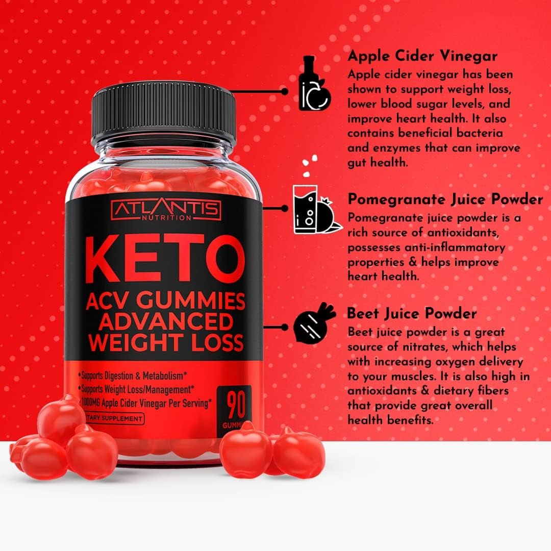 Testosterone Booster 60 Gummies + Keto Apple Cider Vinegar 90 Gummies