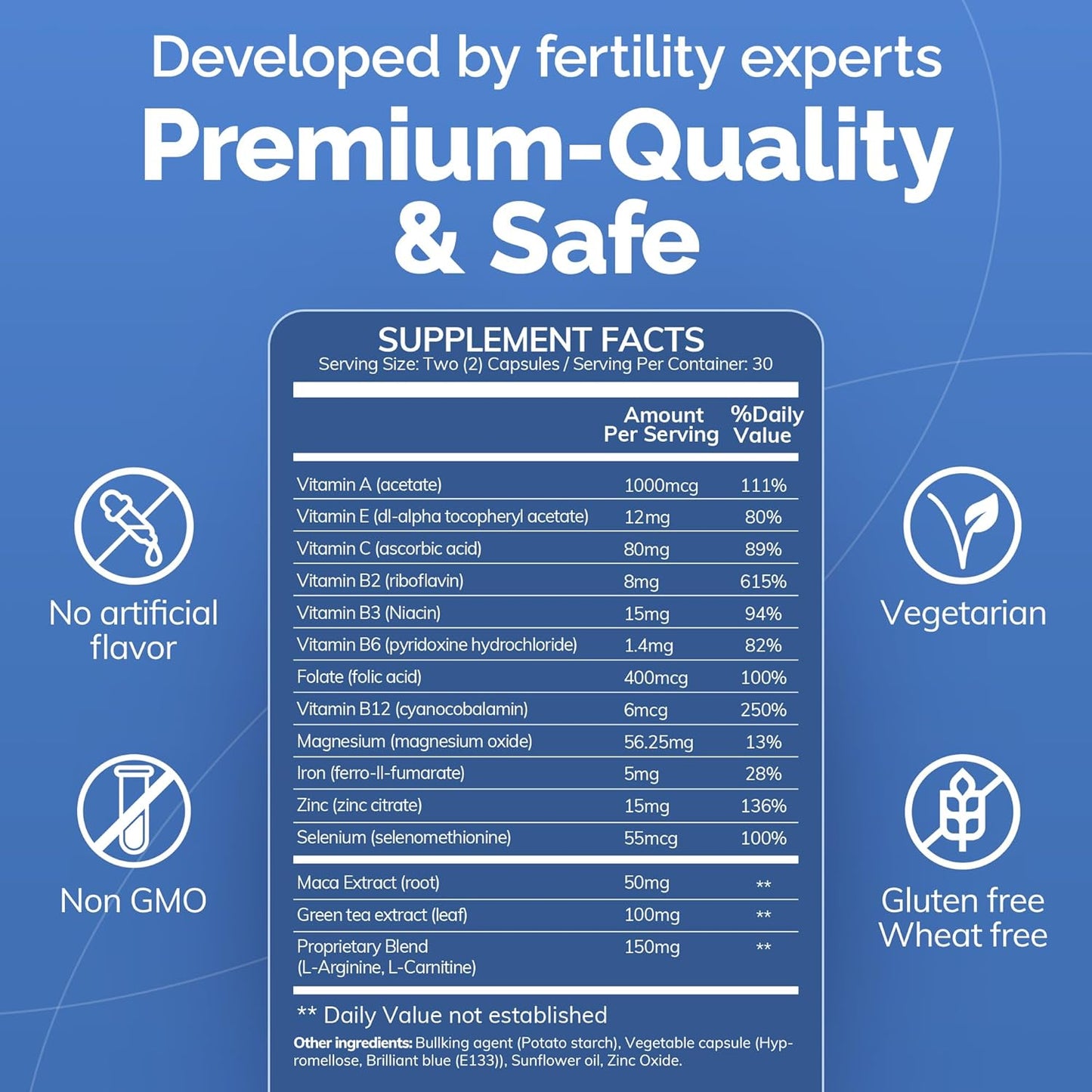 CONCEIVE plus Male Fertility Supplements - Boost Sperm Count, Motility & Libido - Maca Root, Folic Acid, L-Arginine, Zinc & Magnesium - Multivitamin for Men’S Health & Fertility Support, 60 Caps