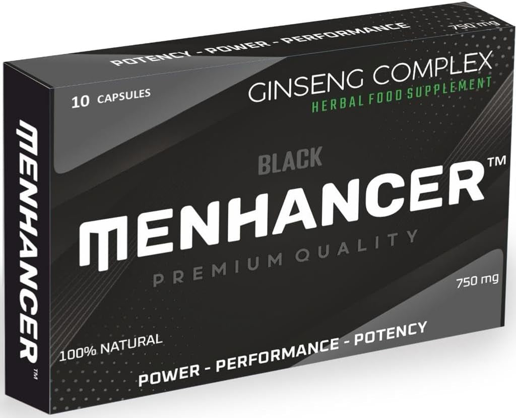 ™ - Enhance Your Performance - Extra Strength Performance Enhancing Pills, Stamina Endurance Booster Black Supplement Pills for Men - 10 Ginseng Capsules