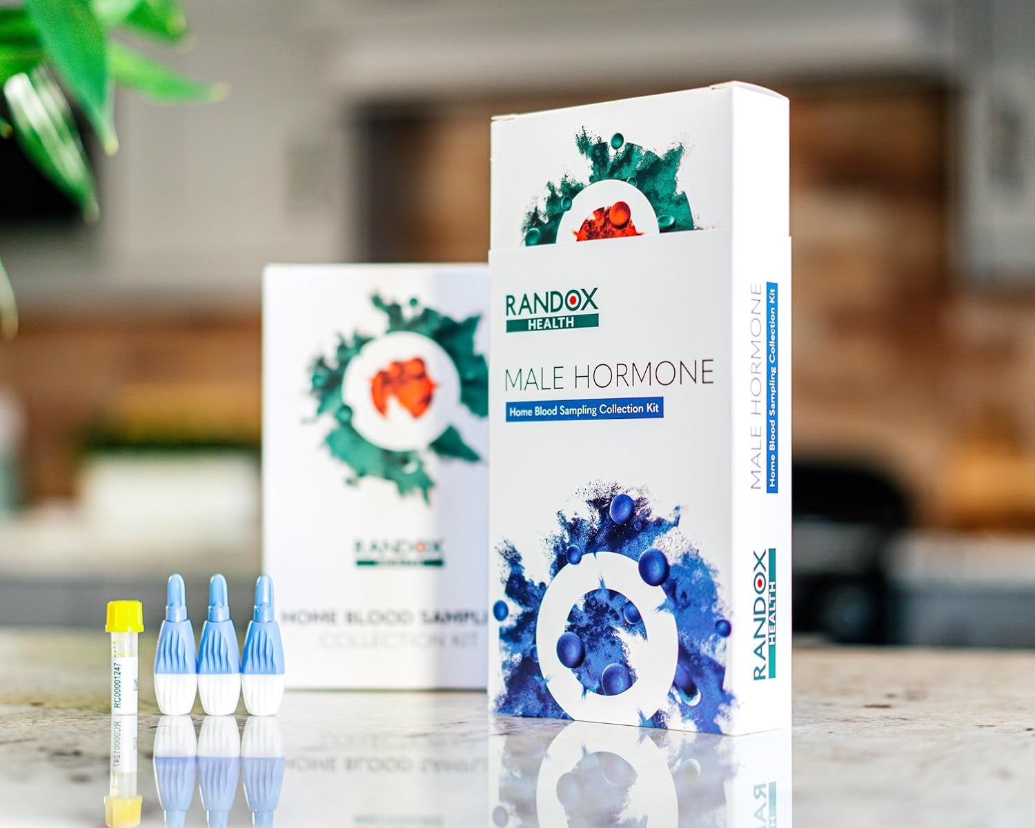 Male Hormone Test | Randox Health | Testosterone Test | Hormone Testing Kit for Men | Testosterone, SHBG, Oestradiol, Prolactin | Personalised Report Included | Health Results in 2-3 Days