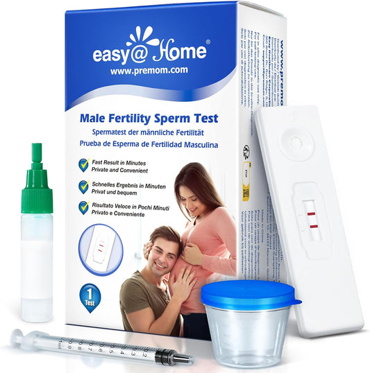 Easy@Home Male Fertility Sperm Test: Indicates Normal or Low Sperm Count | Convenient Accurate Private