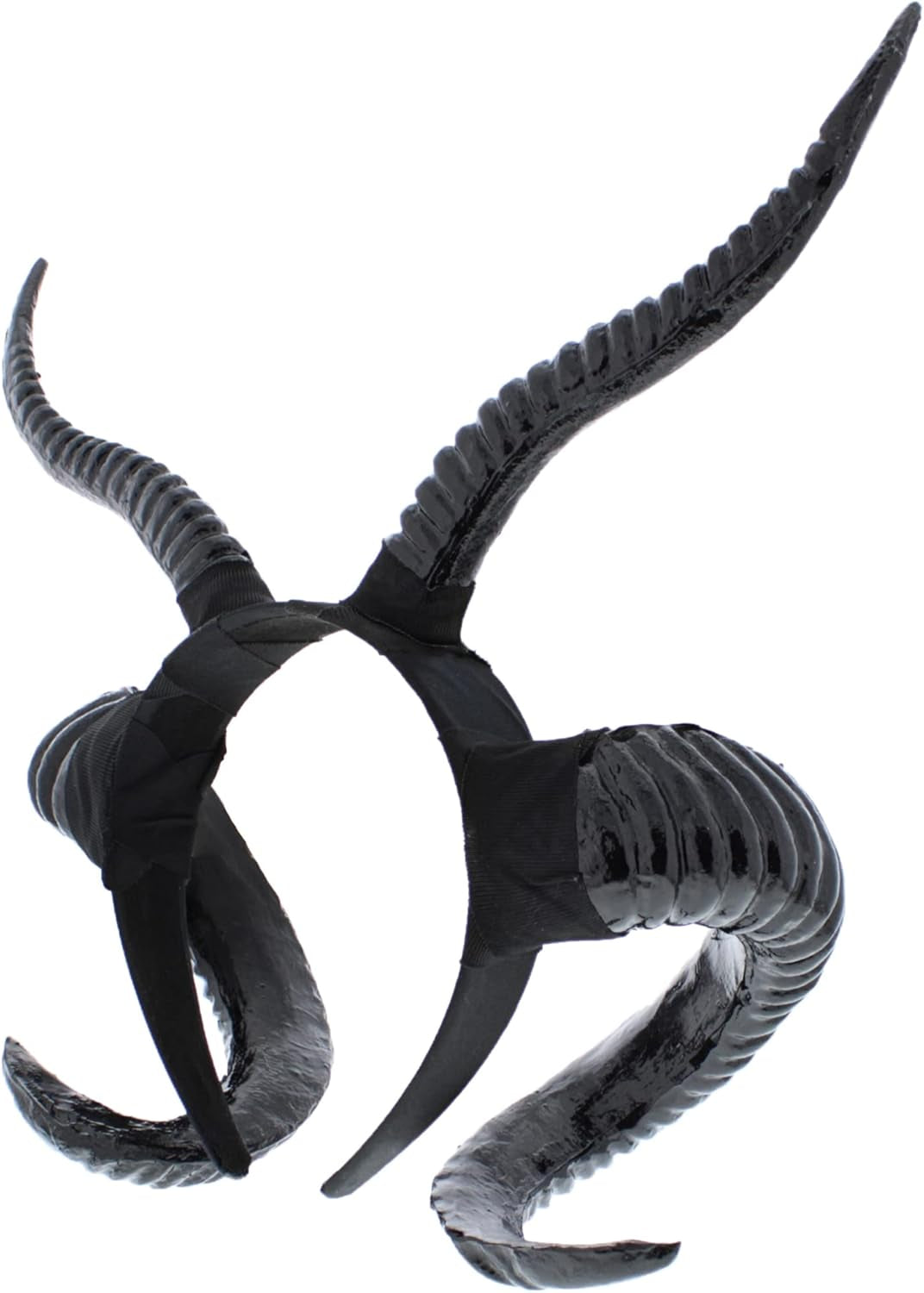 Zac'S Alter Ego Evil Witch Ridged Devil Ram Goat Horn Headband - Halloween