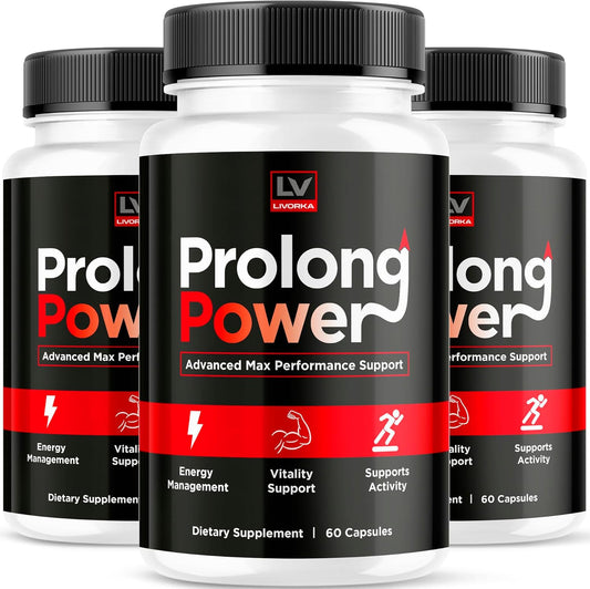 (3 Pack) Prolong Power Pills, Prolong Power, Pro Long Power Pills, Prolong Power Capsules, Prolong Power Pills Review, 180 Pills for 3 Months