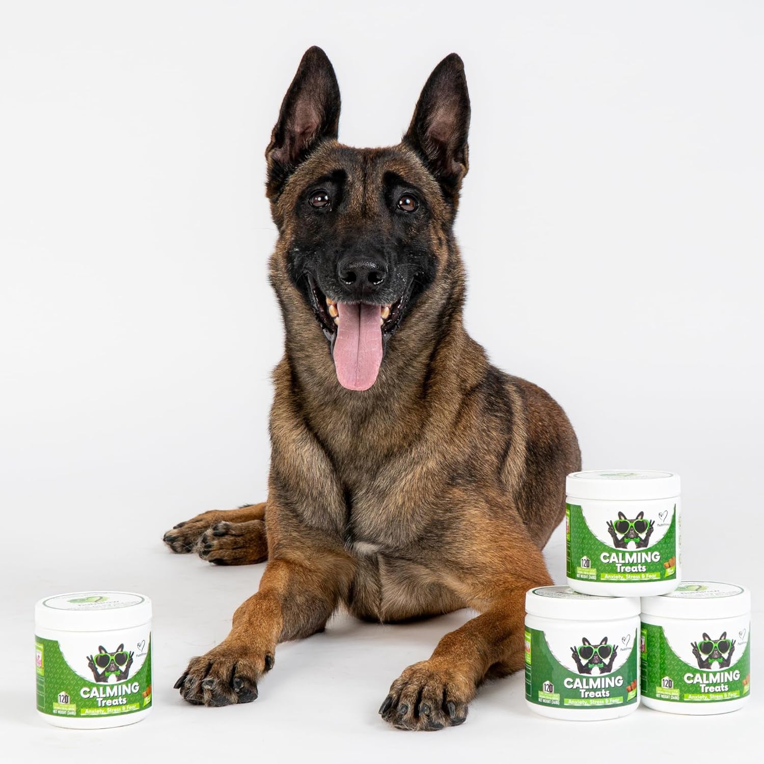 Nutripaw Calming Treats for Dogs - Reduce Stress, Fear, Separation Anxiety, Barking, Hyperactivity, Reactivity, Aggression, Travel Issues - Relaxation without Drowsiness Dogs