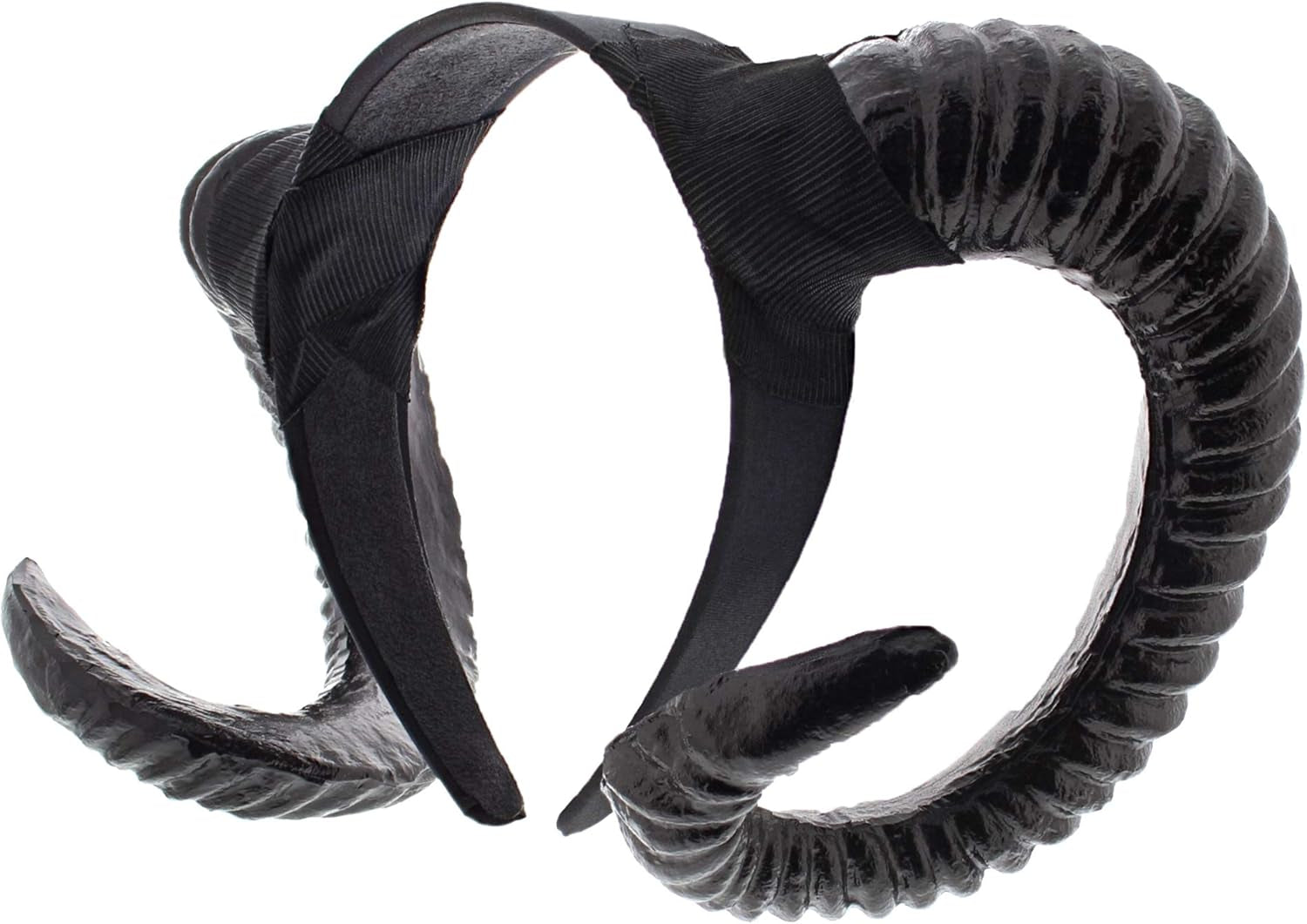 Zac'S Alter Ego Evil Witch Ridged Devil Ram Goat Horn Headband - Halloween