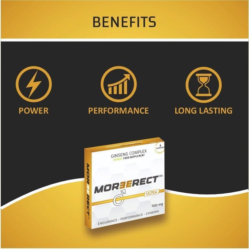 ™ Ultra - Stronger and Longer for a Confident Performer - Advanced Performance Enhancing Pills, Stamina Endurance Booster Gold Supplement Pill for Men - 4 Ginseng Capsules