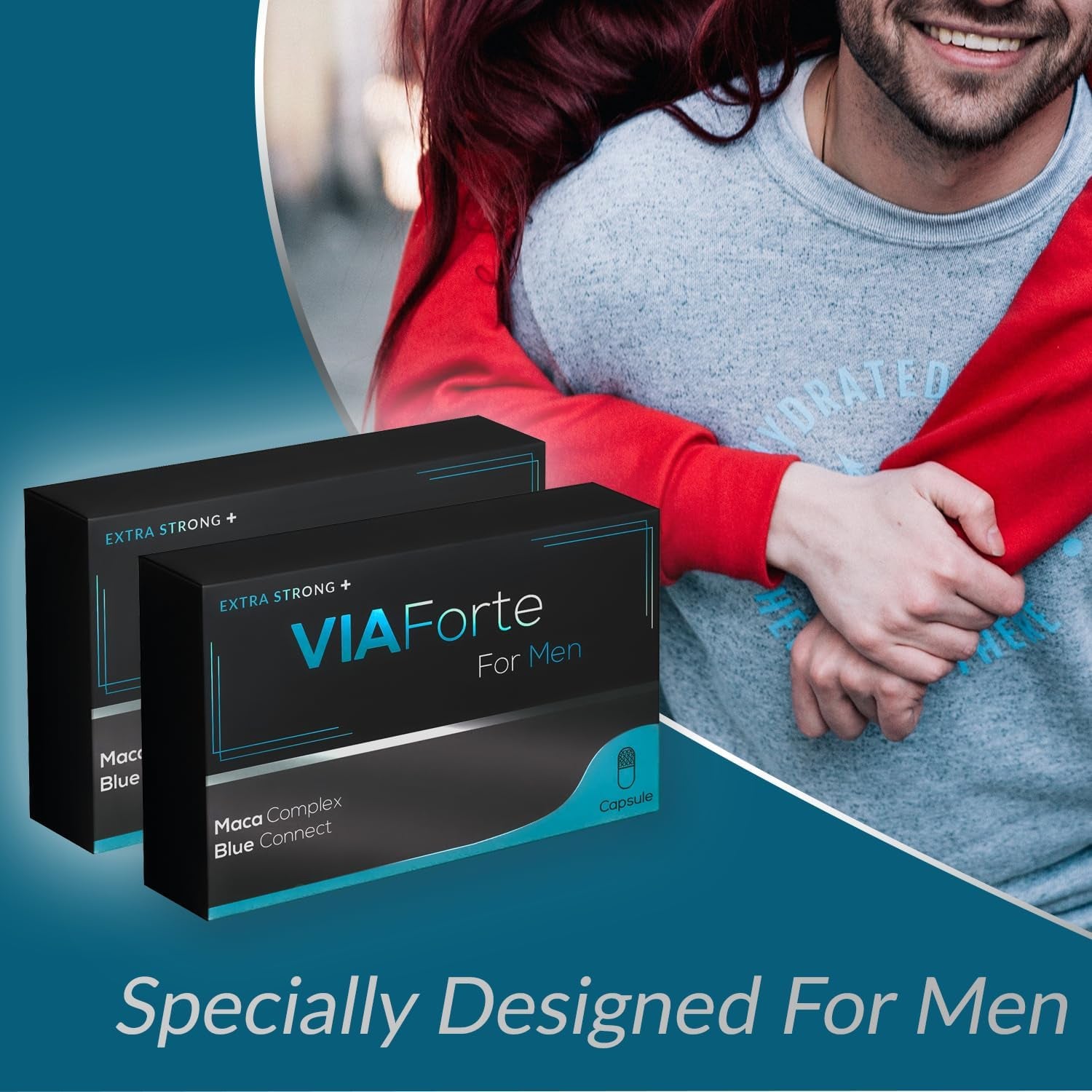 Viaforte Blue Connect 1000 Mg Power Packed Pills for Men UK, Unleash Strength, Stamina & Prolong Performance, Male Enhancing Tablet for Lasting Firmness, Stronger & Harder for Longer (6 Capsule)