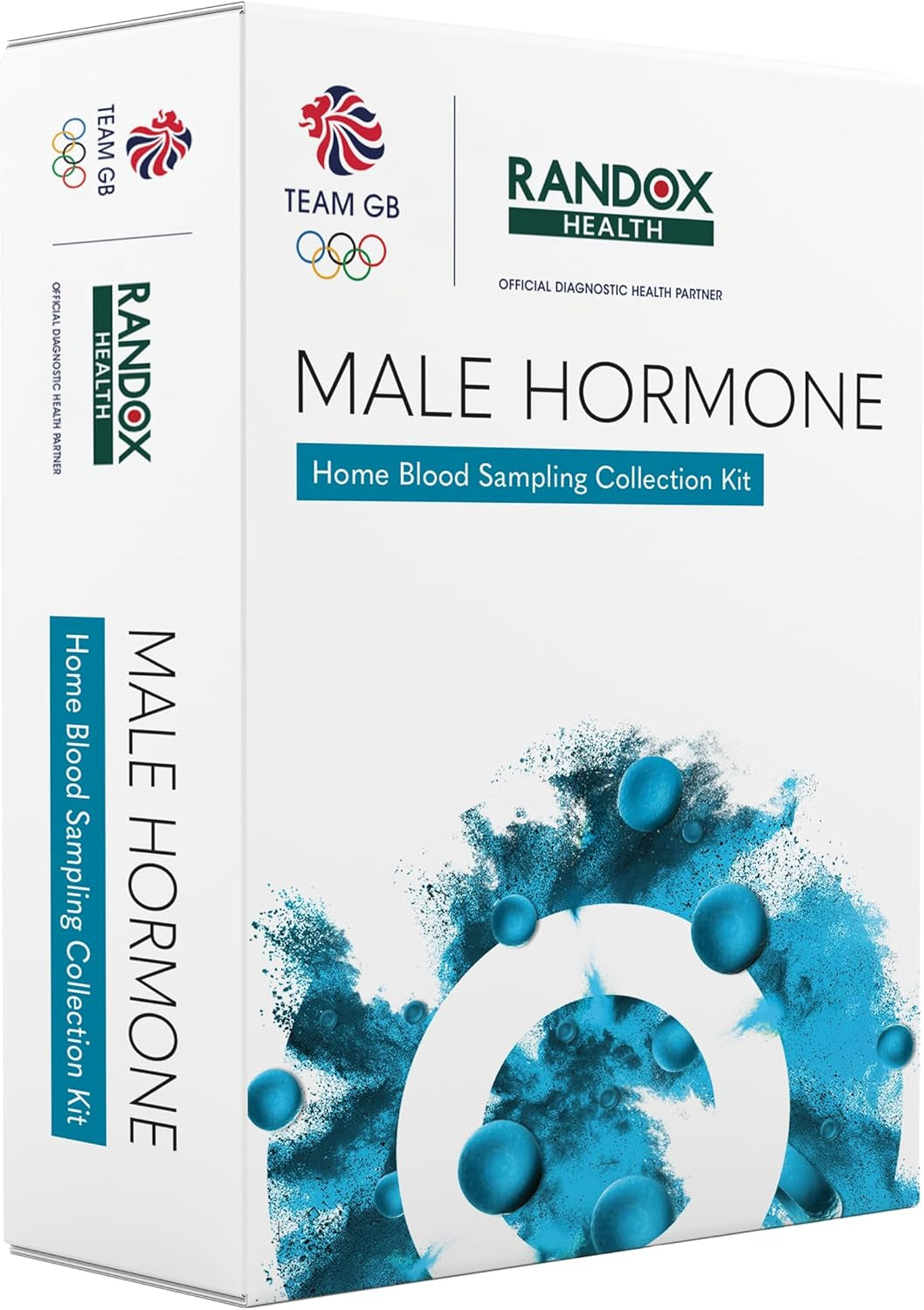 Male Hormone Test | Randox Health | Testosterone Test | Hormone Testing Kit for Men | Testosterone, SHBG, Oestradiol, Prolactin | Personalised Report Included | Health Results in 2-3 Days