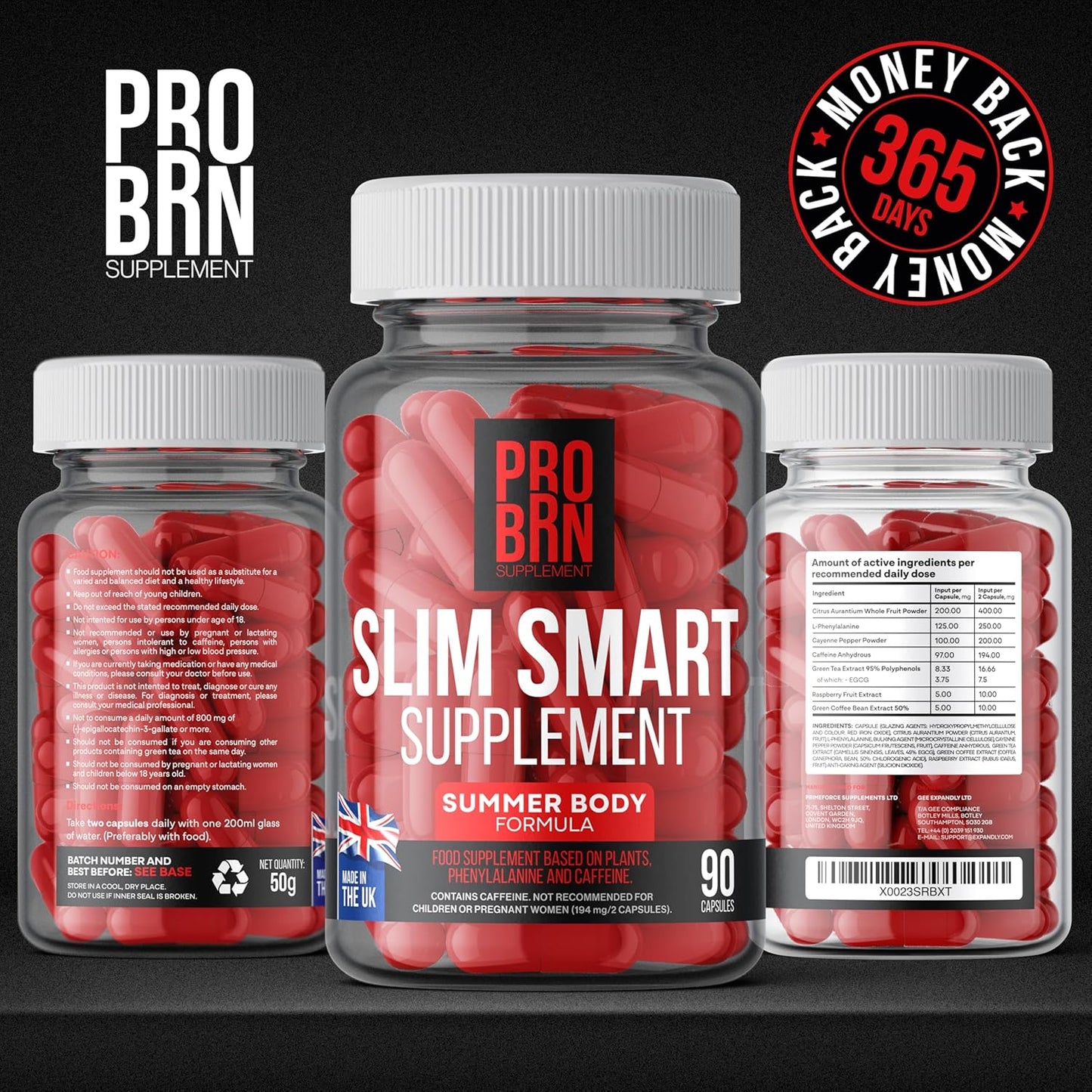 Pro BRN - 90 Caspules- Slim Smart - Weight Management - for Women & Men