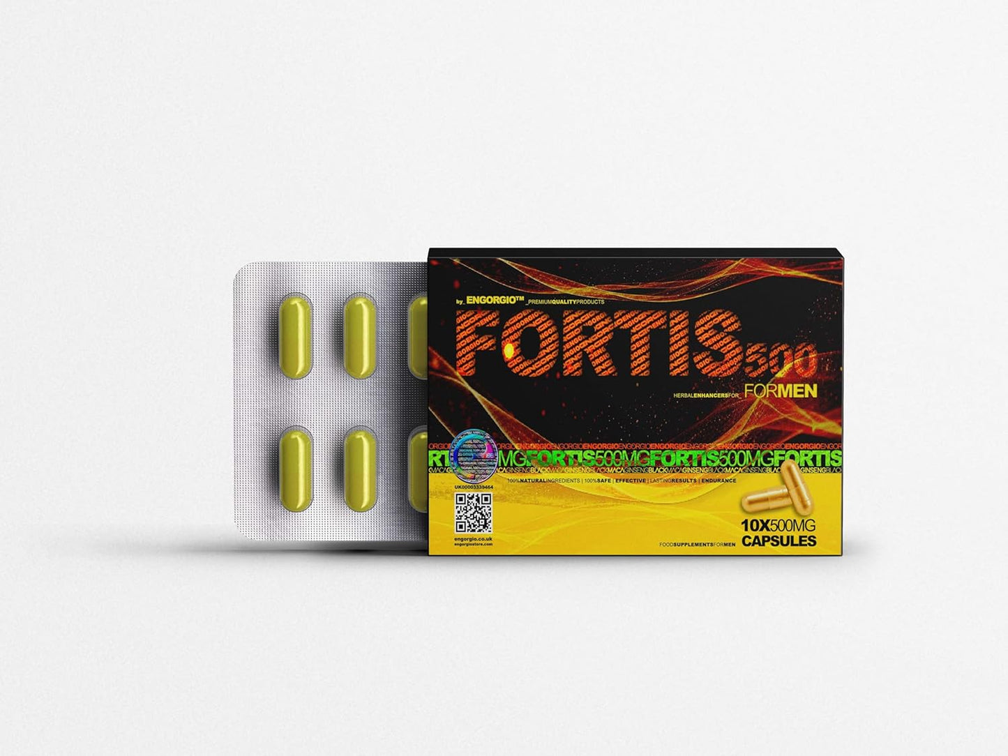 10 Pack - Fortis 500 | Powerful Enhancer | Natural Effective Long Lasting - IMMEDIATE Results | Made in UK